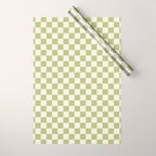 Checked - Matcha Wrapping Paper Gallery Image 1