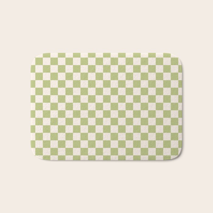 Checked - Matcha Bath Mat Gallery Image 1