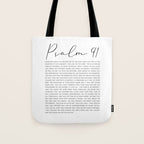 Psalm 91 Whoever dwells in the shelter of the Most High Tote Bag Gallery Image 1
