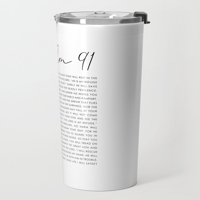 Psalm 91 Whoever dwells in the shelter of the Most High Travel Mug Gallery Image 2