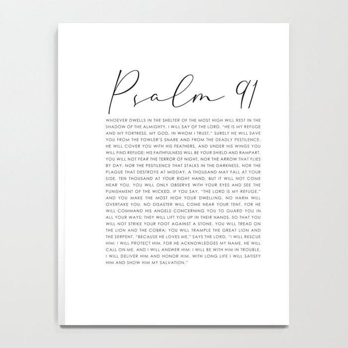 Psalm 91 Whoever dwells in the shelter of the Most High Notebook Gallery Image 4