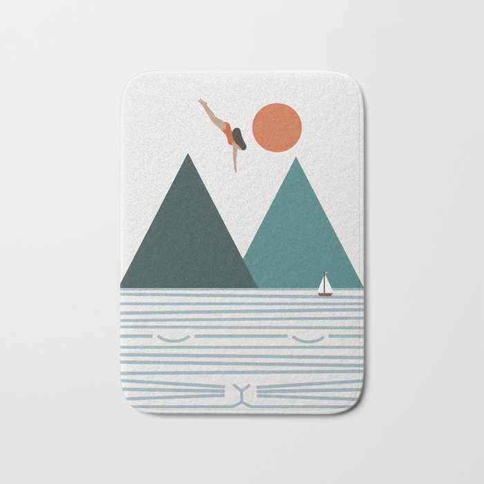 Cat Landscape 83 Bath Mat Gallery Image 1