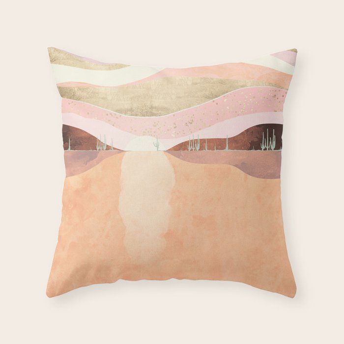Desert Morning Throw Pillow Gallery Image 1