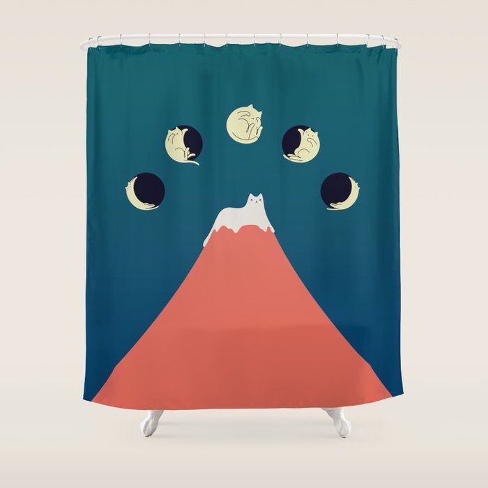 Cat Landscape 88 Shower Curtain Gallery Image 1