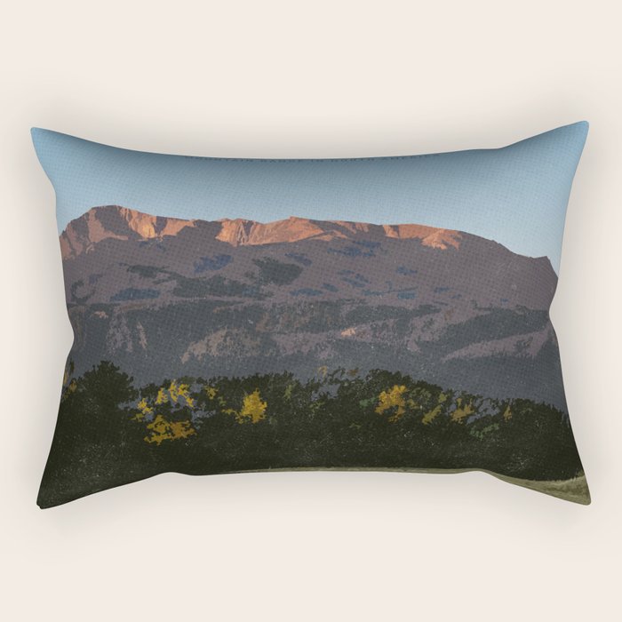 Visit Rocky mountains Rectangular Pillow Gallery Image 1