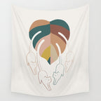 Cat and Plant 8 Wall Tapestry Gallery Image 4