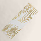 Gold palm leaves Yoga Mat Gallery Image 1