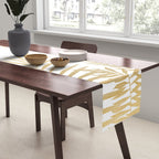 Gold palm leaves Table Runner Gallery Image 2