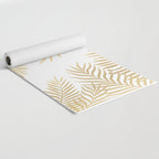 Gold palm leaves Yoga Mat Gallery Image 2