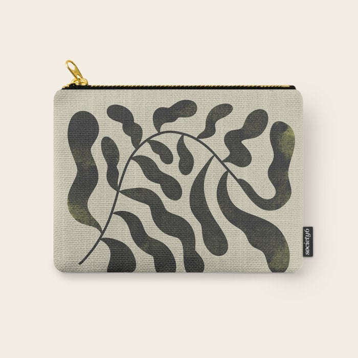 Abstract Plant No. 4 Carry All Pouch Gallery Image 1