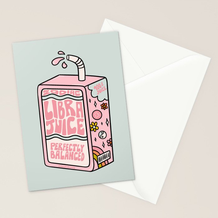Libra Juice Box Stationery Card Gallery Image 2
