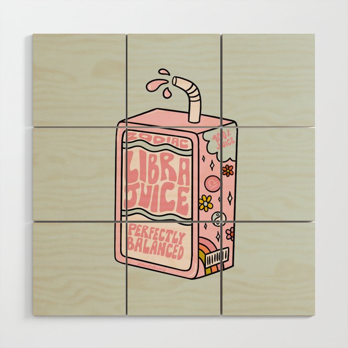 Libra Juice Box Wood Wall Art Gallery Image 1