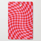 Pink & Red Checker Cutting Board Gallery Image 1
