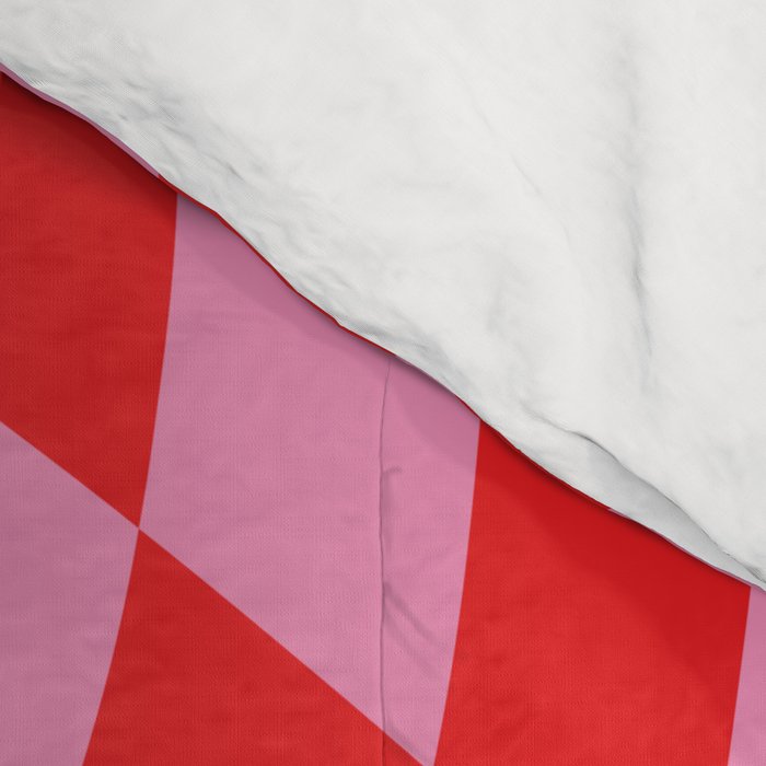 Pink & Red Checker Comforter Gallery Image 4