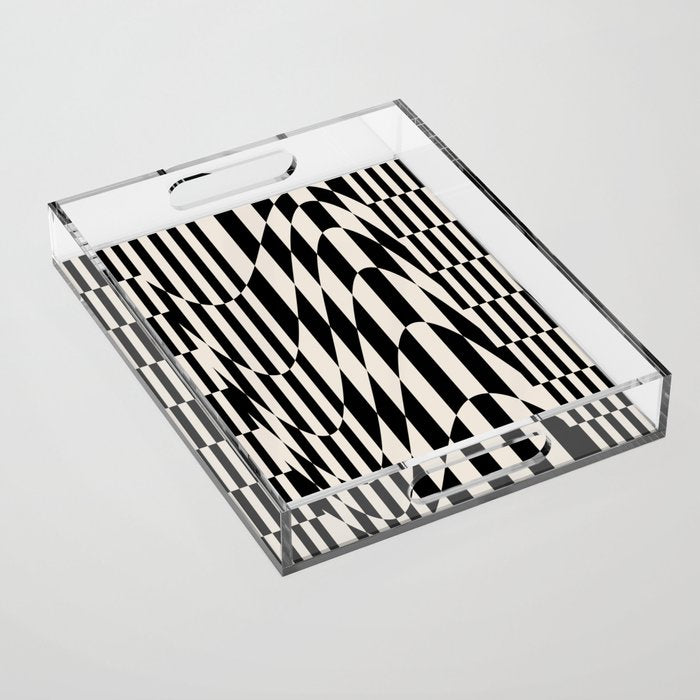 Grace checkered Acrylic Tray Gallery Image 1