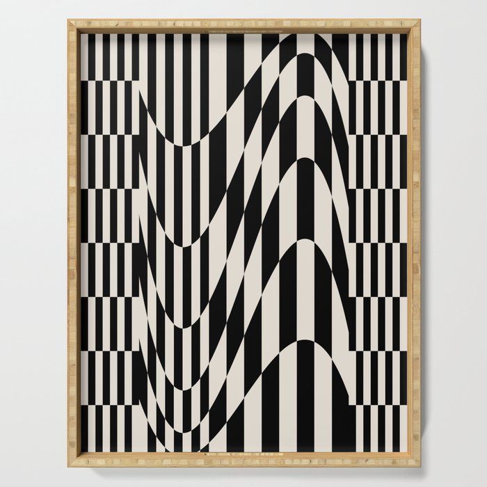 Grace checkered Serving Tray Gallery Image 1