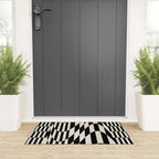 Grace checkered Welcome Mat Gallery Image 3