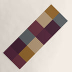 Bold Autumn Checks Pattern - Large XIII Yoga Mat Gallery Image 1