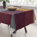 Bold Autumn Checks Pattern - Large XIII Tablecloth Gallery Image 3