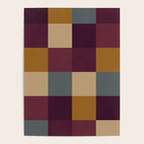 Bold Autumn Checks Pattern - Large XIII Poster Gallery Image 4