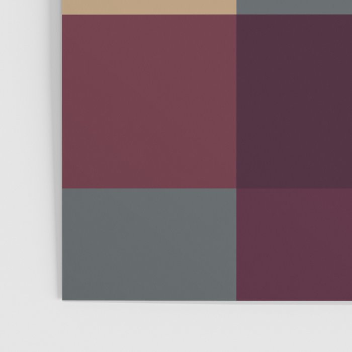 Bold Autumn Checks Pattern - Large XIII Poster Gallery Image 3