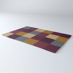 Bold Autumn Checks Pattern - Large XIII Rug Gallery Image 3
