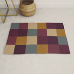 Bold Autumn Checks Pattern - Large XIII Rug Gallery Image 1