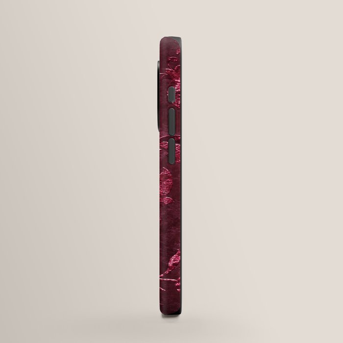 Embossed Claret Velvet 08 iPhone Case Gallery Image 2
