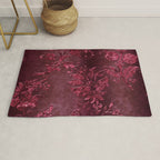 Embossed Claret Velvet 08 Rug Gallery Image 1