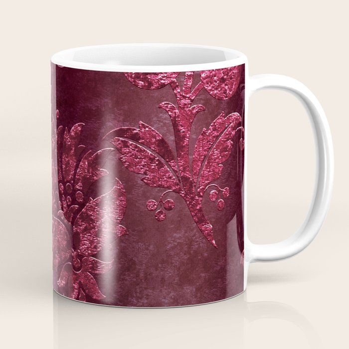 Embossed Claret Velvet 08 Coffee Mug Gallery Image 1