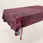 Embossed Claret Velvet 08 Tablecloth Gallery Image 1