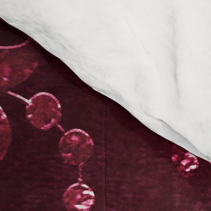 Embossed Claret Velvet 08 Comforter Gallery Image 4