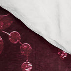 Embossed Claret Velvet 08 Comforter Gallery Image 4