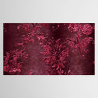 Embossed Claret Velvet 08 Tablecloth Gallery Image 2