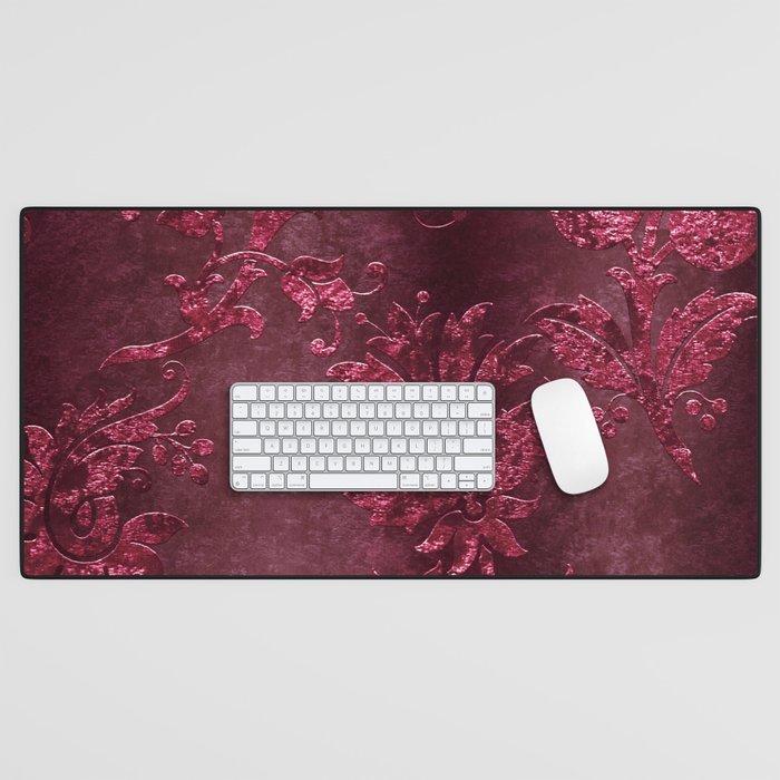 Embossed Claret Velvet 08 Desk Mat Gallery Image 1