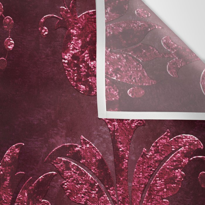 Embossed Claret Velvet 08 Wall Tapestry Gallery Image 3