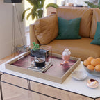 Embossed Claret Velvet 08 Serving Tray Gallery Image 2