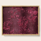 Embossed Claret Velvet 08 Serving Tray Gallery Image 1