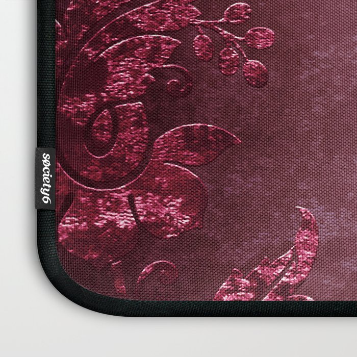 Embossed Claret Velvet 08 Laptop Sleeve Gallery Image 3