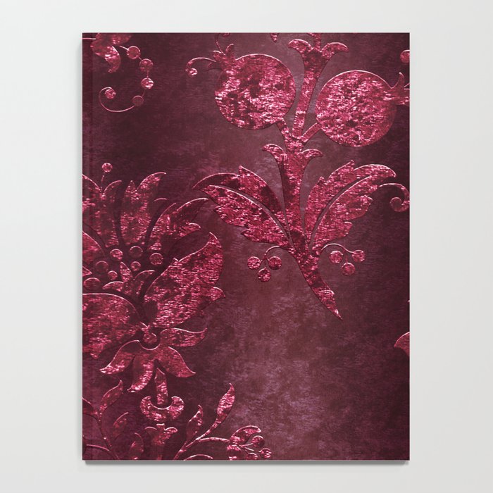 Embossed Claret Velvet 08 Notebook Gallery Image 4