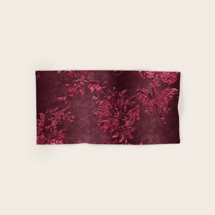 Embossed Claret Velvet 08 Bath Towel Gallery Image 1