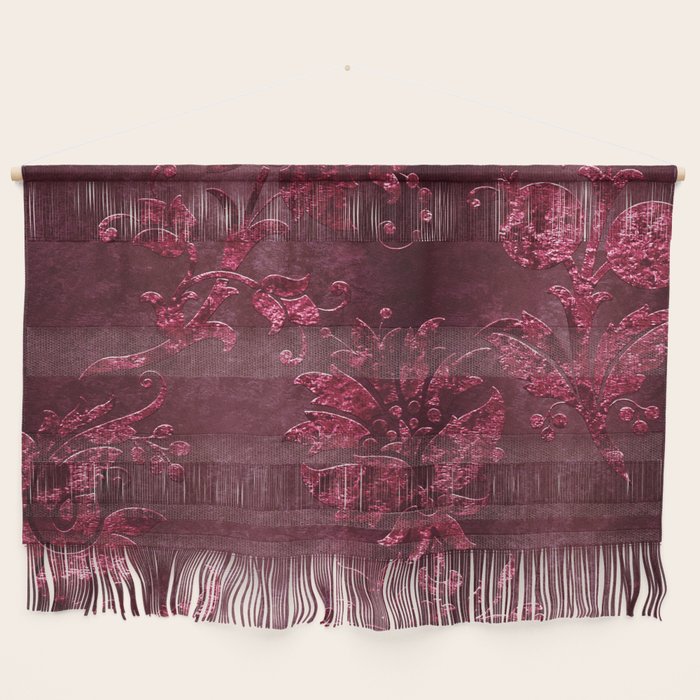 Embossed Claret Velvet 08 Wall Hanging Gallery Image 1