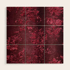 Embossed Claret Velvet 08 Wood Wall Art Gallery Image 1