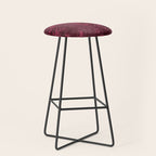 Embossed Claret Velvet 08 Stool Gallery Image 1