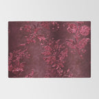 Embossed Claret Velvet 08 Rug Gallery Image 2