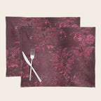 Embossed Claret Velvet 08 Placemat Gallery Image 1