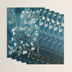 Van Gogh Almond Blossoms : Dark Teal Wrapping Paper Gallery Image 3