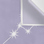 Pisces Zodiac Star Constellation Line Art Pastel Lavender Wall Tapestry Gallery Image 3