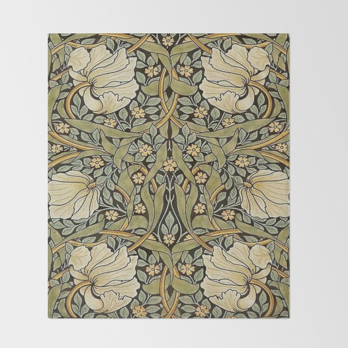 William Morris Pimpernel Throw Blanket Gallery Image 2