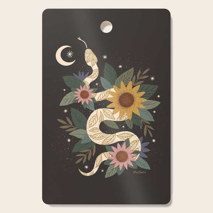 Year of the Snake - Black Cutting Board Gallery Image 1